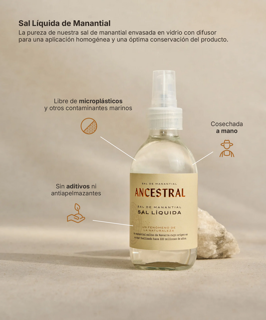Sal Líquida de Manantial en Spray 200ml - Natural con Difusor