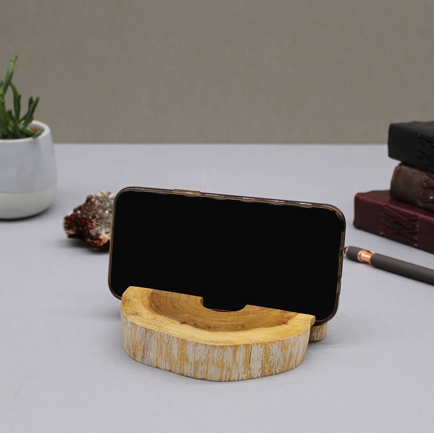 Soporte Teléfono Madera Gamal Grande