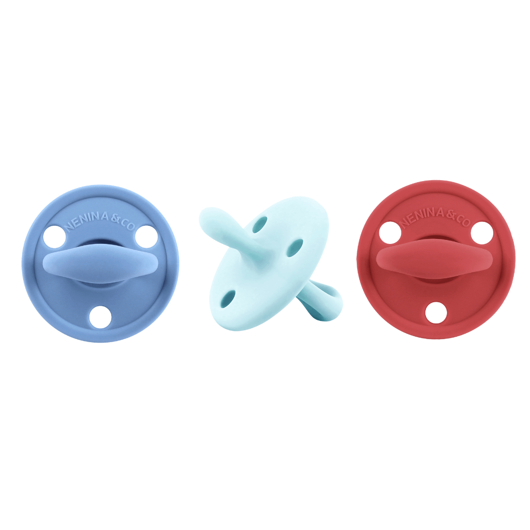 Chupete DIAMOND FS By Nenina & Co Azul , Celeste y Mint (