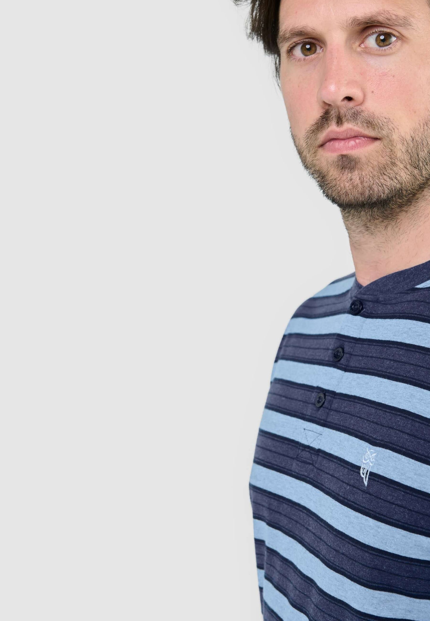 Pijama Hombre Largo Tapeta Algodón Punto Rayas - Marino 5583_39