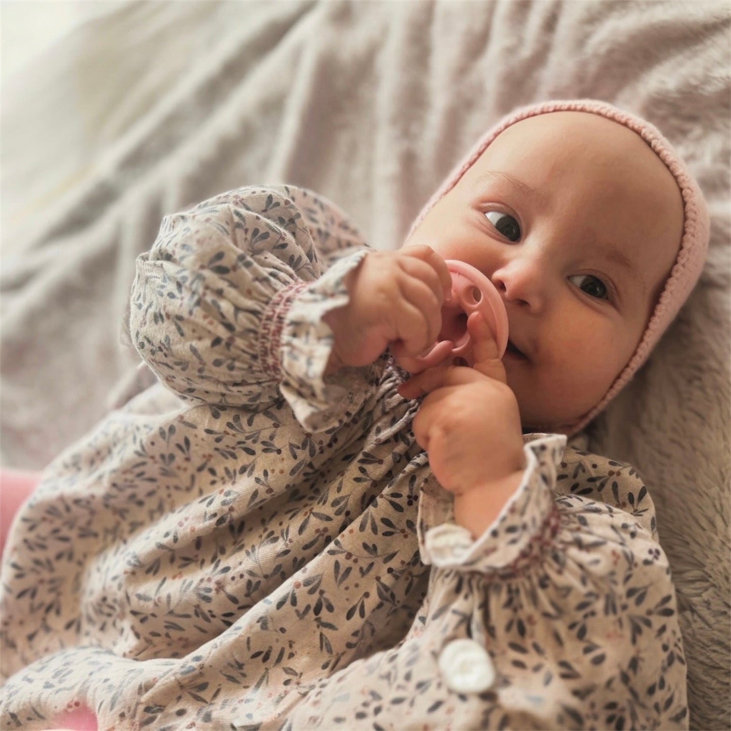 Kit 2 Chupetes Clásicos para Bebé Rosa Pálido y Celeste | Silicona Orgánica Nenina & Co