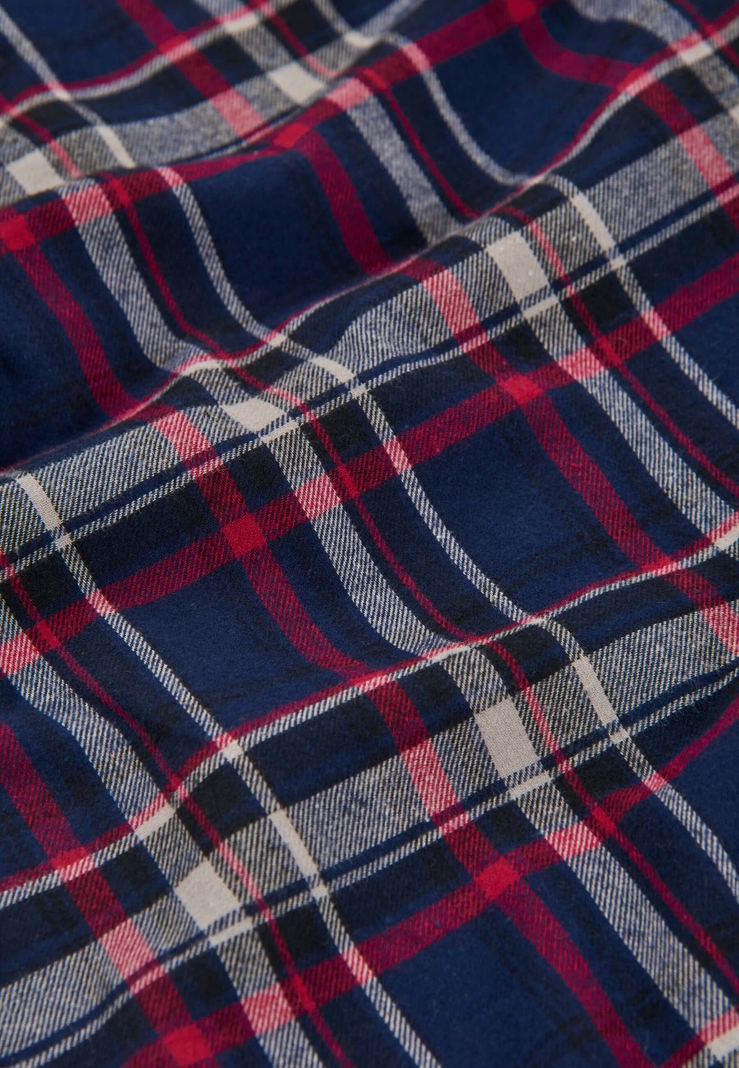 Pantalón Pijama Hombre Invierno Premium Algodón Franela Cuadros - Azul 8894_39