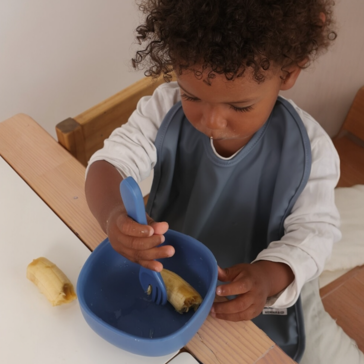 Babero Shaded Blue Nenina & Co