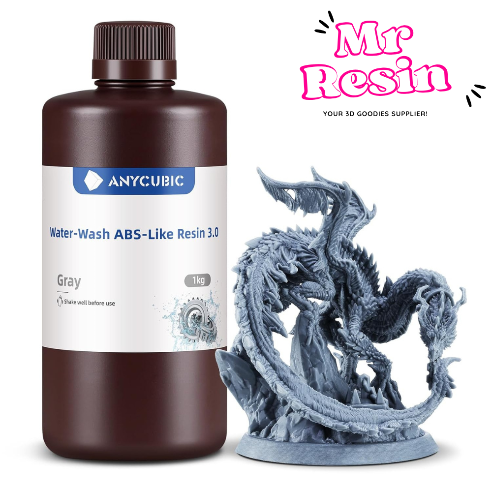 Resina ABS-like 3.0 lavable al agua 1kg para impresora 3D LCD DLP