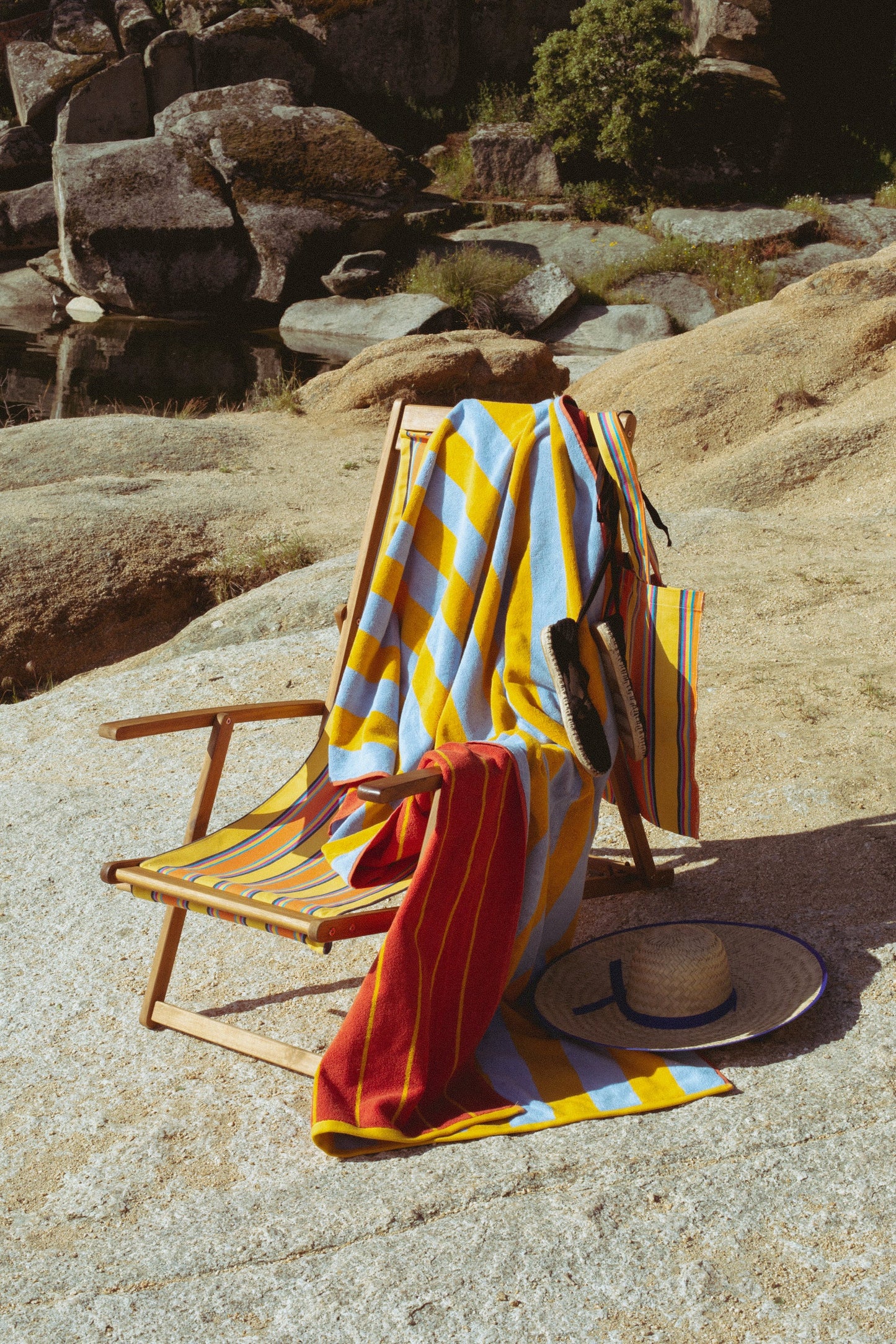 Tejido para hamaca y cojín lona amarillo