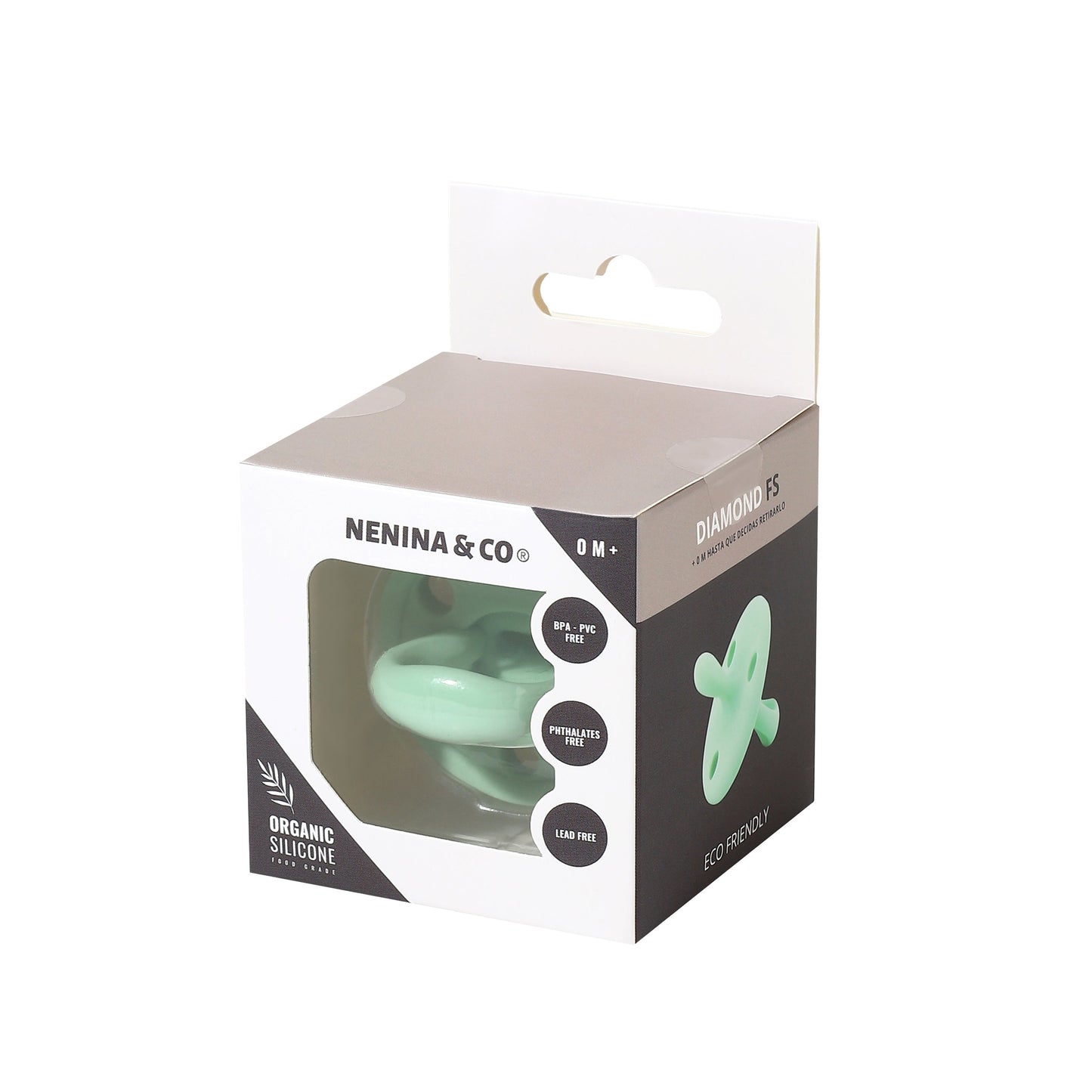 Nuevo Pack 2 Chupetes DIAMOND FS Tetina Fisiológica | Silicona Orgánica Nenina & Co