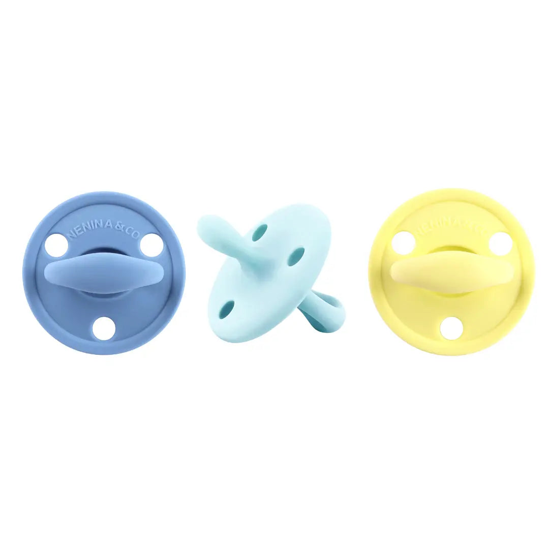 Chupete DIAMOND FS By Nenina & Co Azul, Celeste y Amarillo