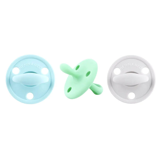 Chupete DIAMOND FS By Nenina & Co Celeste, Mint y gris