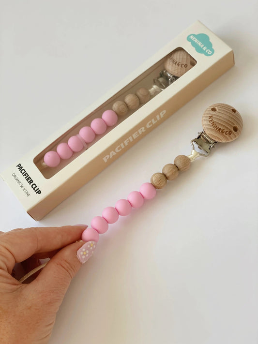 Chupetero Vintage Rosa Chicle Nenina & Co