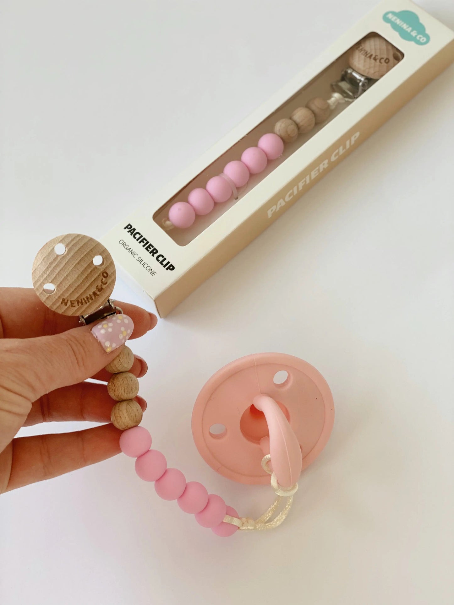 Chupetero Vintage Rosa Chicle Nenina & Co