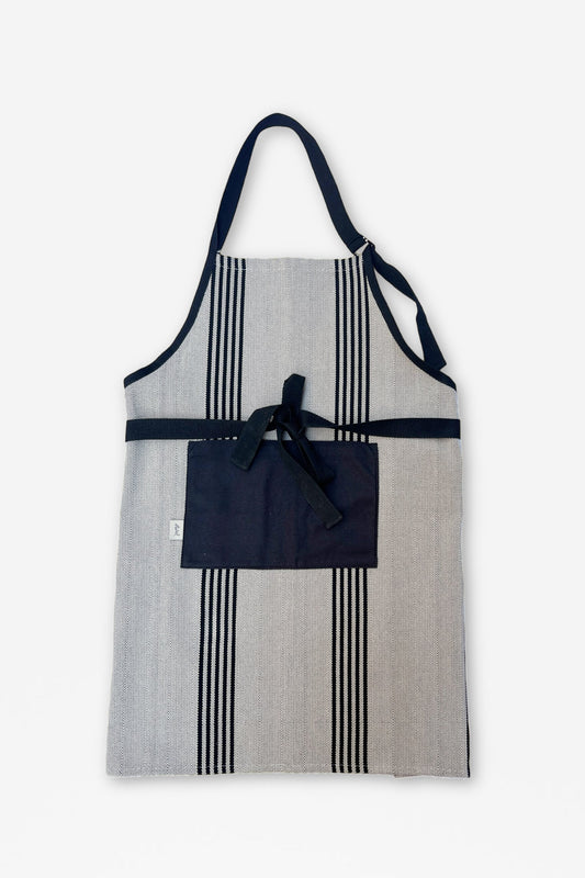 Delantal sarga de burgos negro