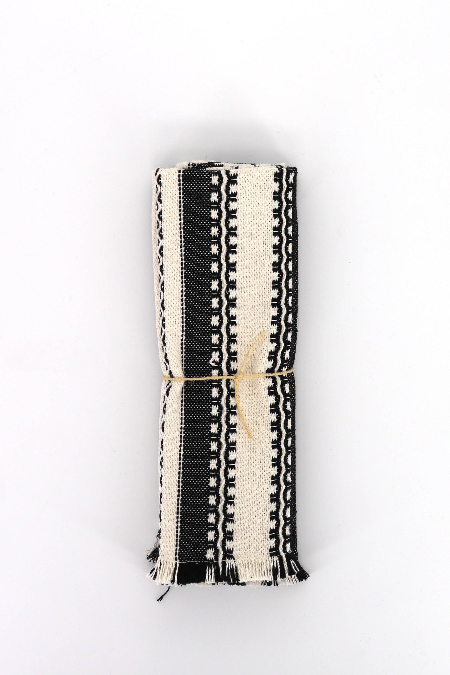 Mantel individual alpujarra blanco y negro (pack de 2)