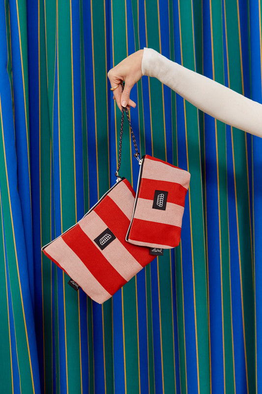 Neceser/estuche lona toldo rojo