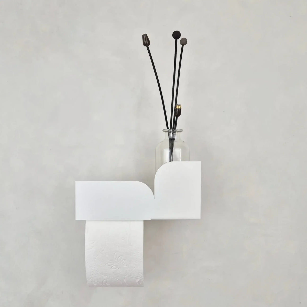 Estantería de pared metálica Torino – repisa flotante para baño