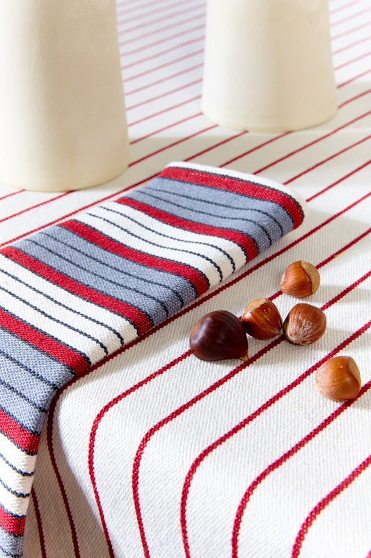 Mantel loneta granate