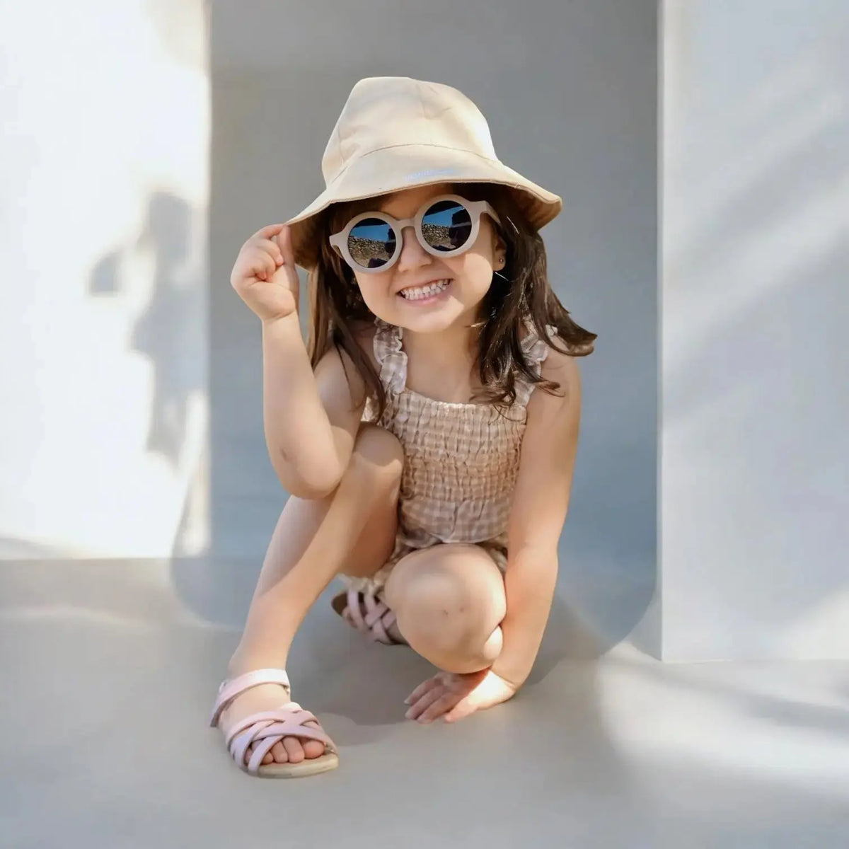 Gorro para el Sol Beige Nenina & Co - Hecho de Algodón Orgánico | Protección Solar y Estilo