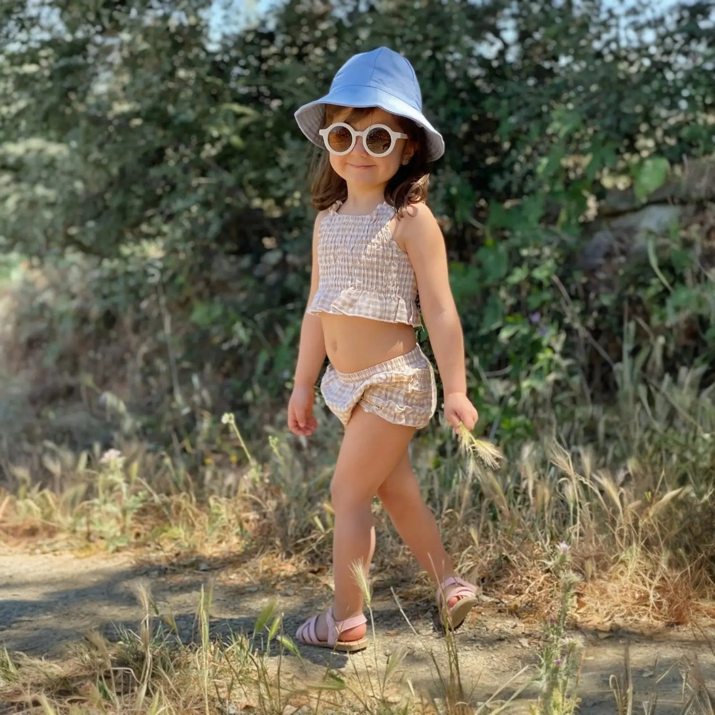 Gorro para el Sol Blue Nenina & Co - Hecho de Algodón Orgánico | Protección Solar y Estilo