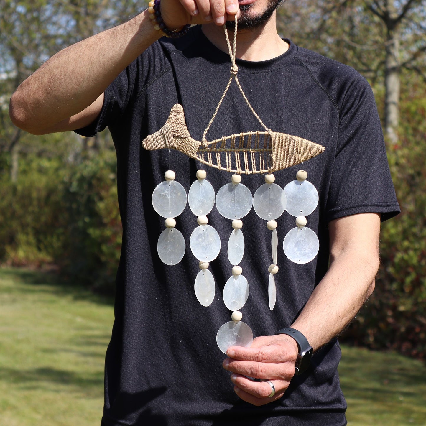 Pez en Cuerda y Gota Natural