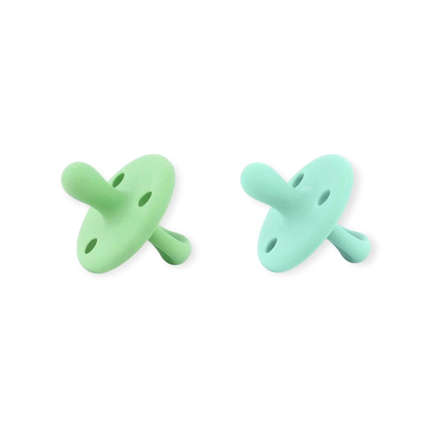 Kit 2 Chupetes Clásicos para Bebé Oliva y Mint | Silicona Orgánica Nenina & Co
