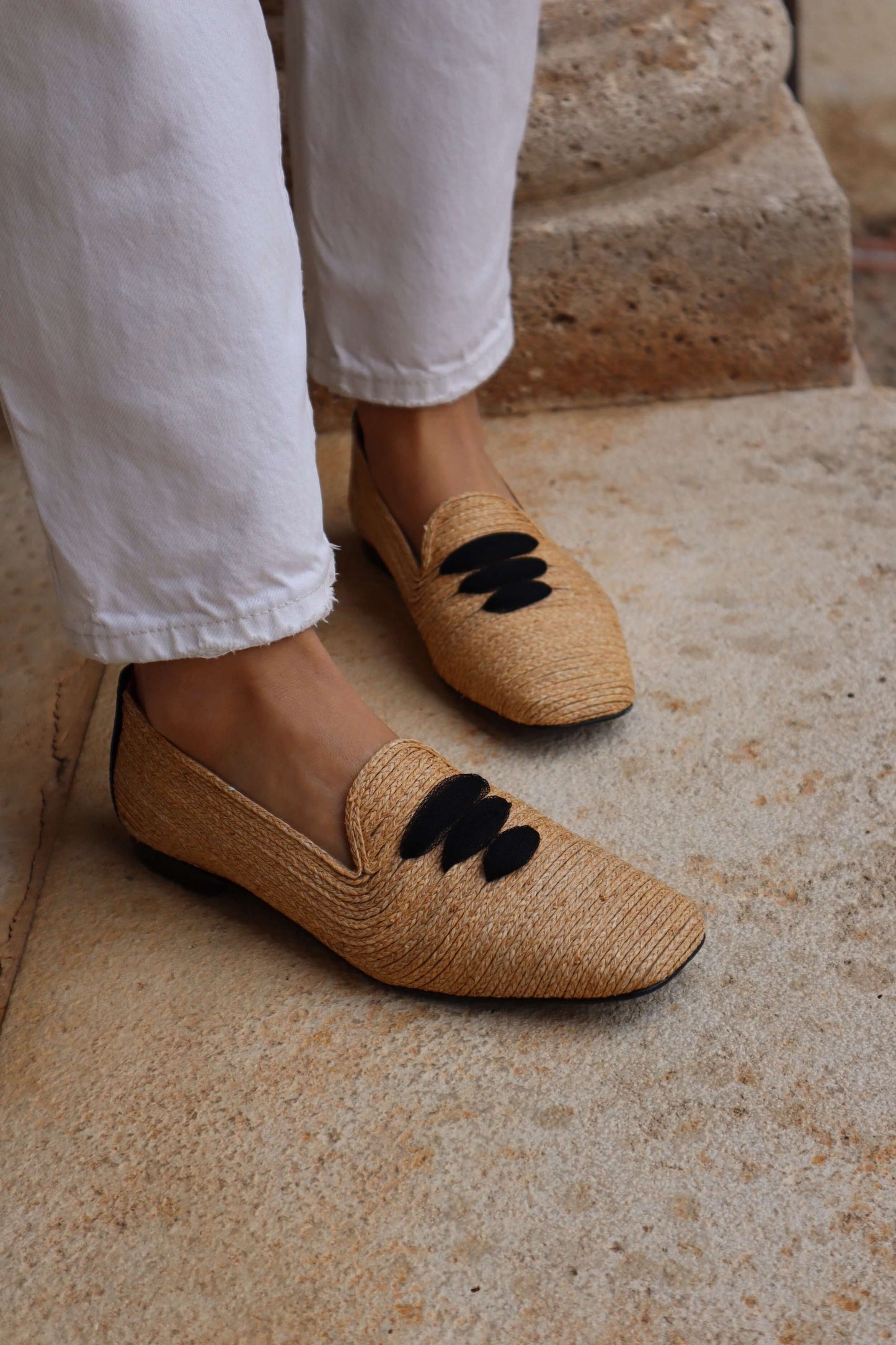 Mocasín Casablanca de rafia
