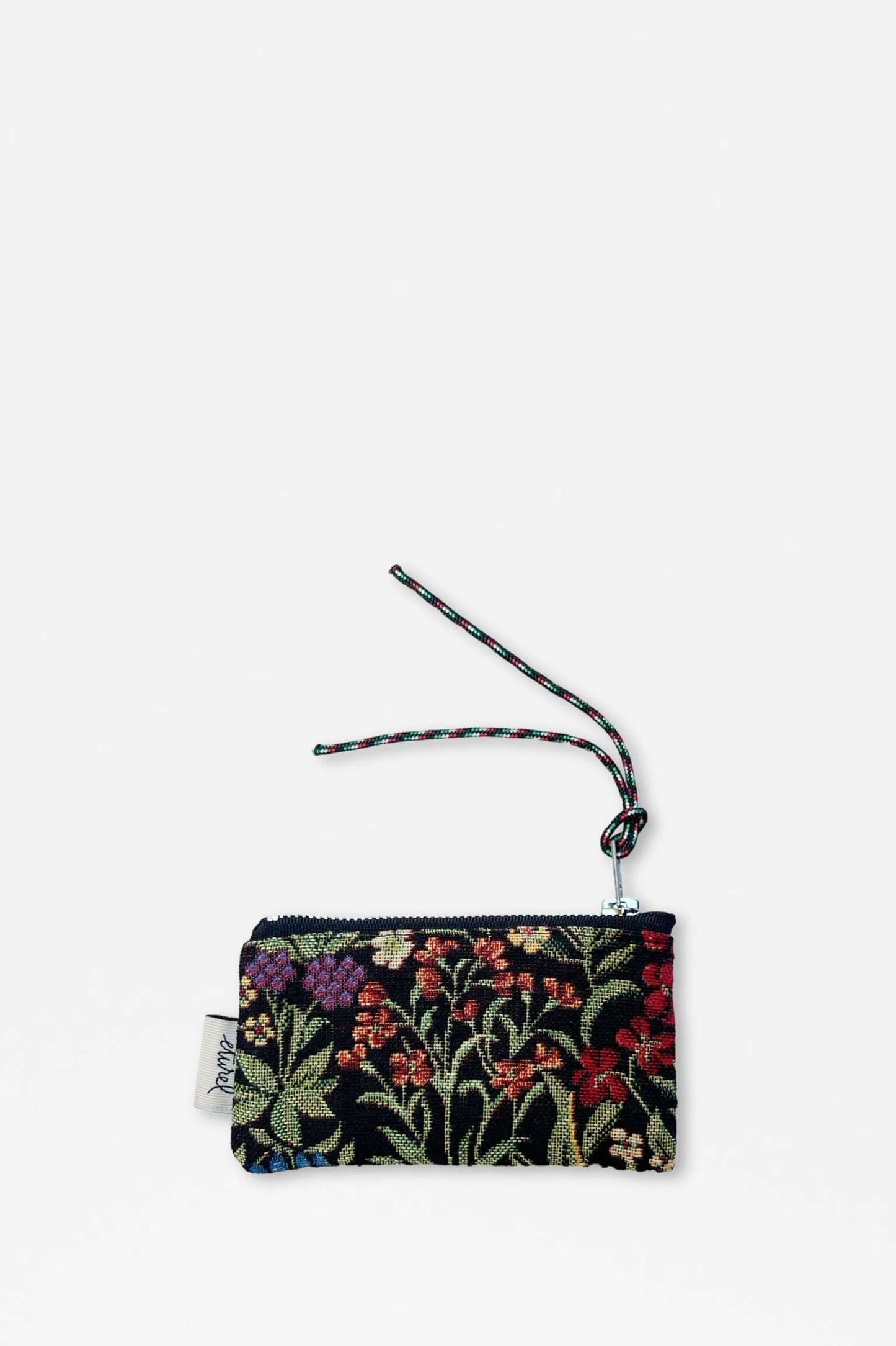 Monedero tejido jacquard flores margaritas