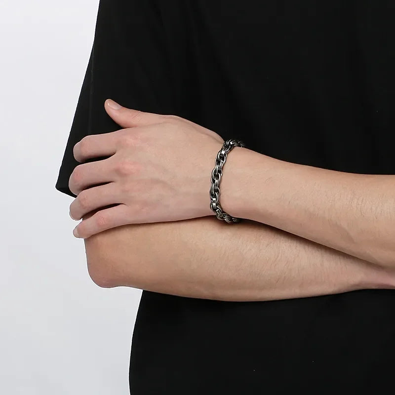 Pulsera Aludra · Pulsera de cadena hervida negra