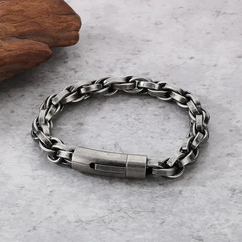 Pulsera Aludra · Pulsera de cadena hervida negra