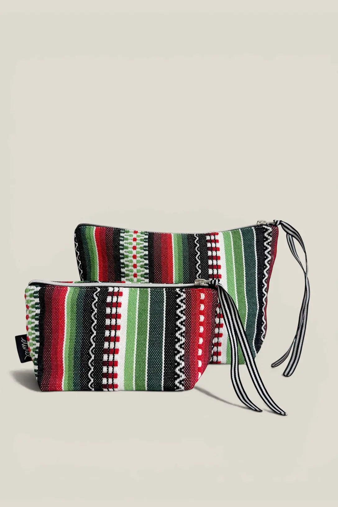 Neceser/estuche tejido manchego verde