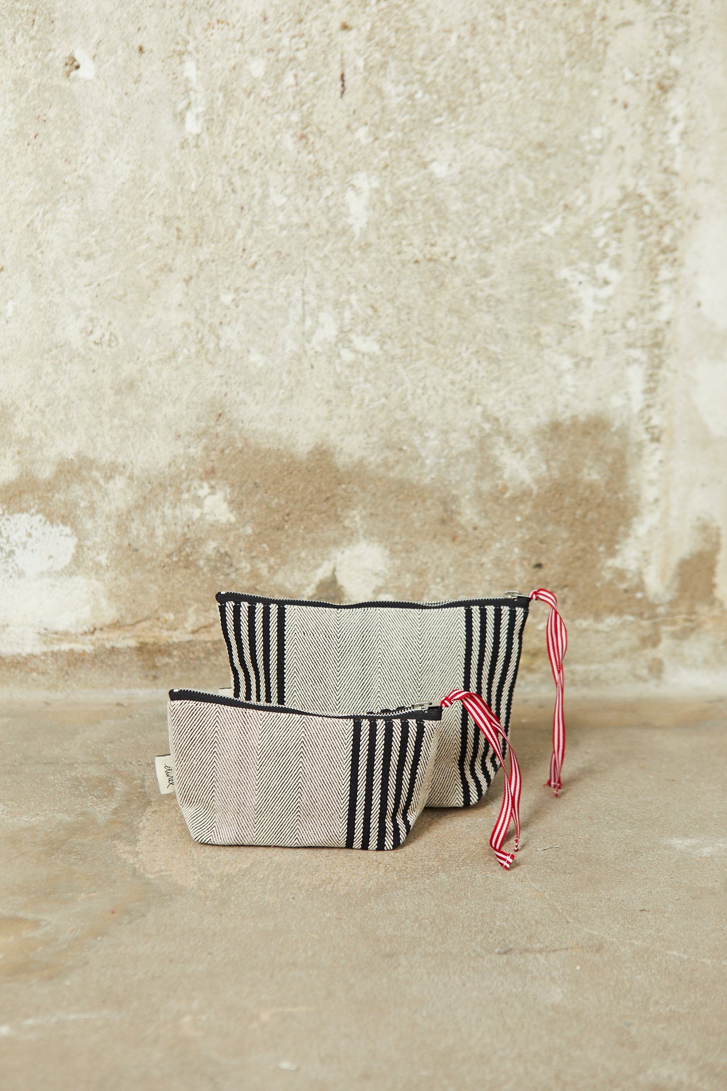 Neceser/estuche sarga de burgos negro