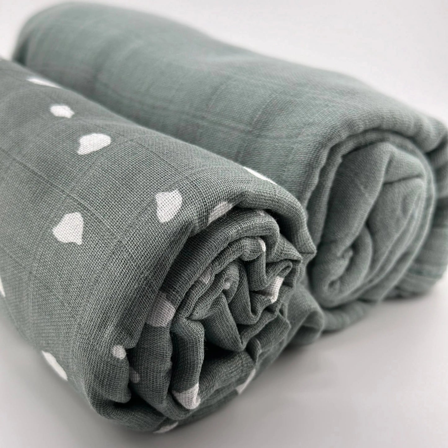 Pack 2 Muselinas Gris + Nieve 70% Bamboo +30 % Algodón Nenina & Co