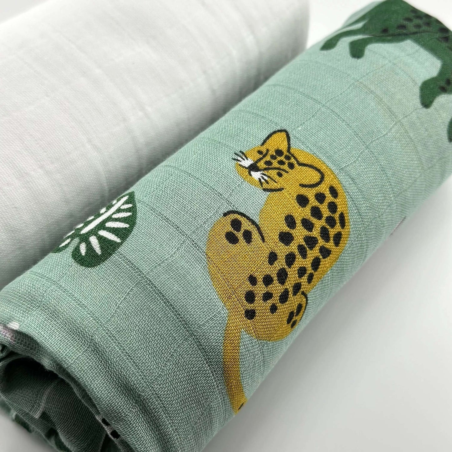 Pack 2 Muselinas Tigre + White 70% Bamboo +30 % Algodón Nenina & Co