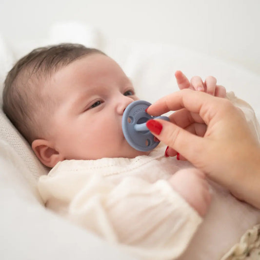 Pack 2 chupetes + Pack 2 chupeteros Azul y Celeste DIAMOND By Nenina & Co