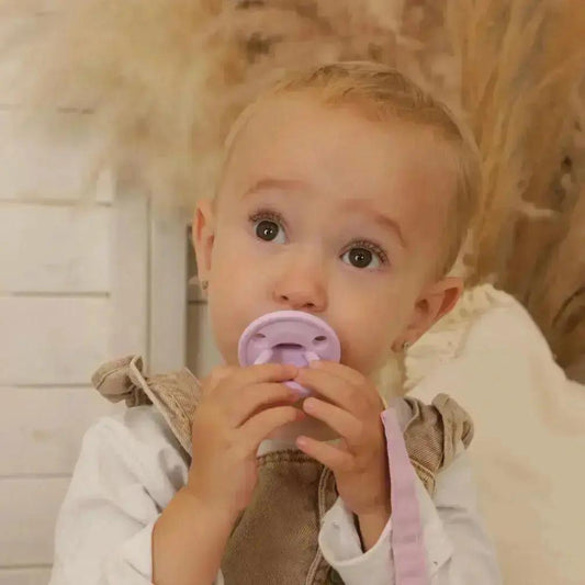 Pack 2 chupetes + Pack 2 chupeteros Lila DIAMOND By Nenina & Co