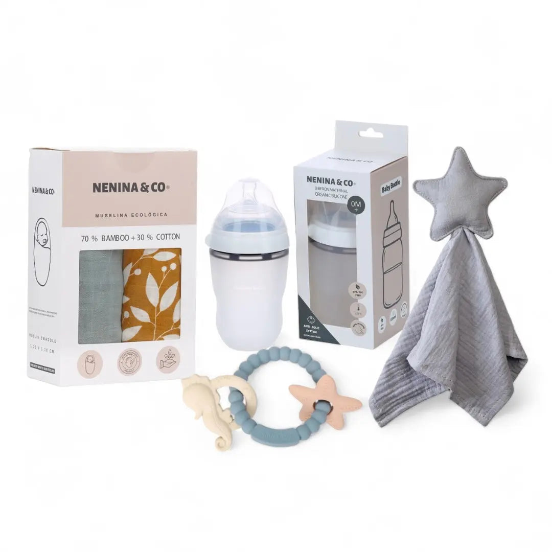 Pack Muselinas + Biberon Maternal + Dou dou + Mordedor