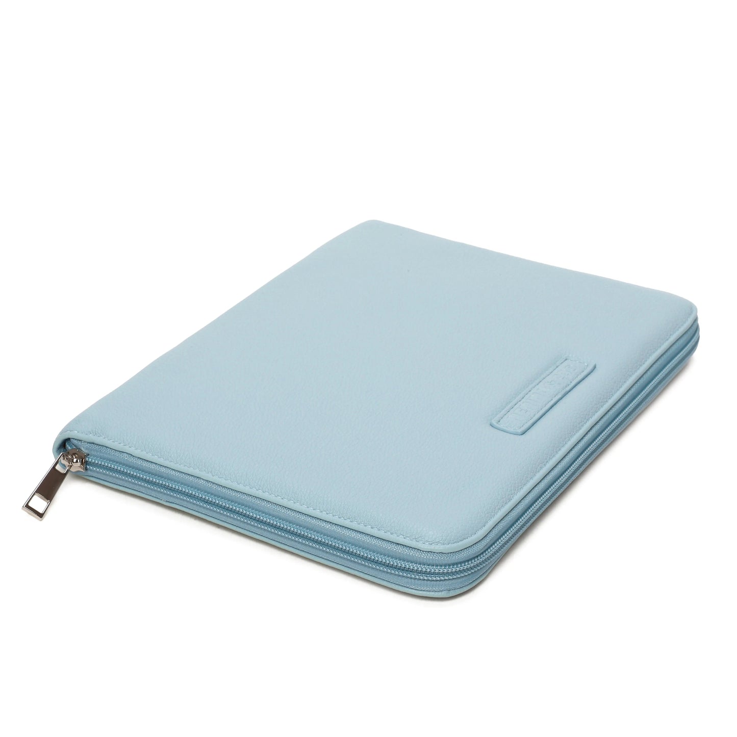 Pack Nacimiento Bebé: Portadocumentos + Neceser de Eco Piel MIREM Dusty Blue