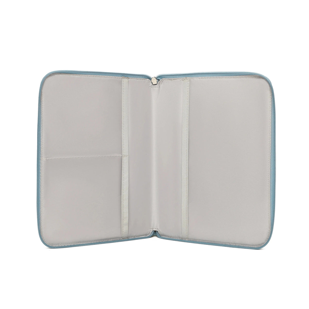 Pack Nacimiento Bebé: Portadocumentos + Neceser de Eco Piel MIREM Dusty Blue