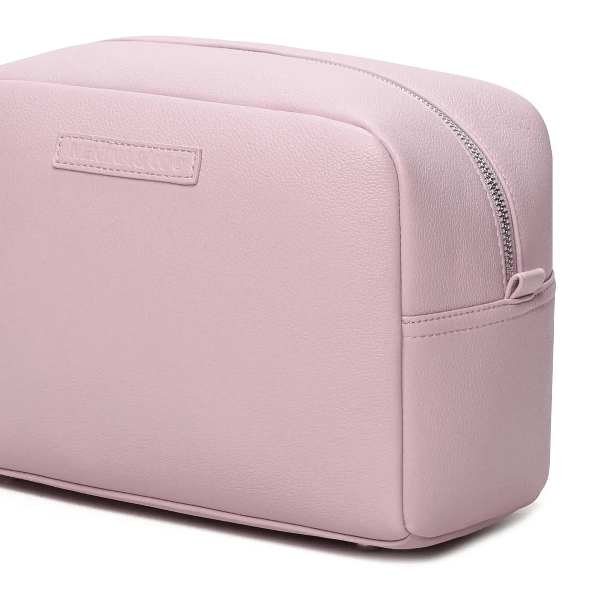 Pack Nacimiento Bebé: Portadocumentos + Neceser de Eco Piel MIREM Rosa pálido