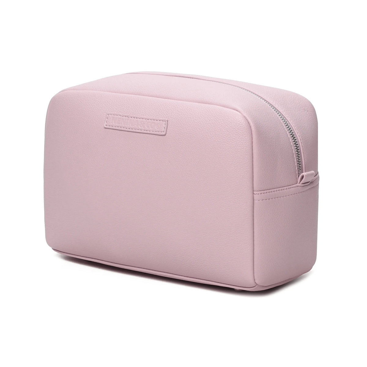 Pack Nacimiento Bebé: Portadocumentos + Neceser de Eco Piel MIREM Rosa pálido