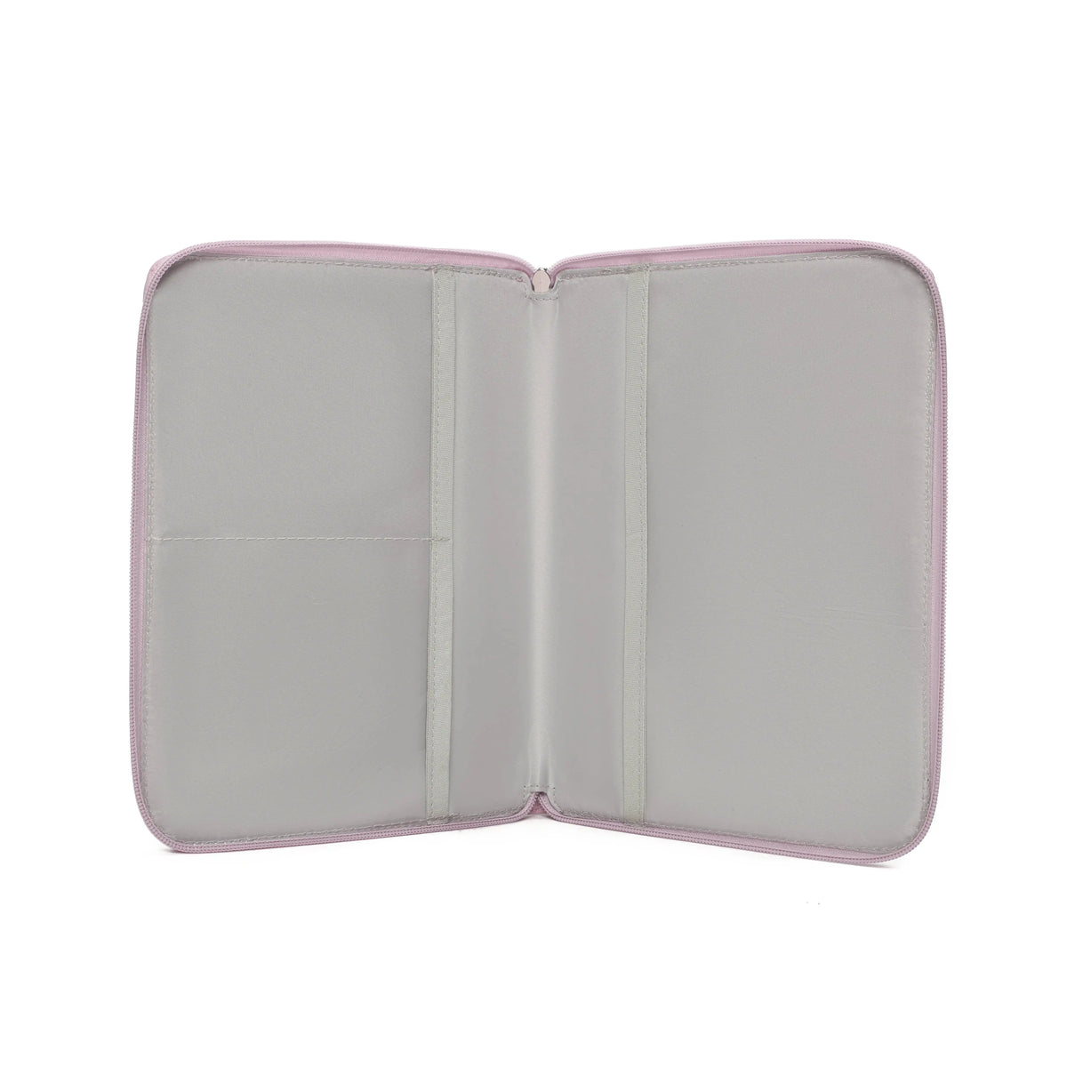 Pack Nacimiento Bebé: Portadocumentos + Neceser de Eco Piel MIREM Rosa pálido