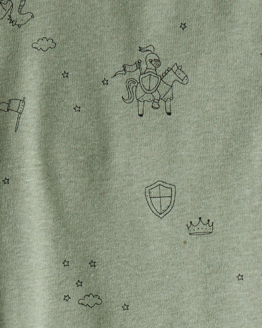 Pack 4 bodies de manga larga con dragones, estrellas y rayas