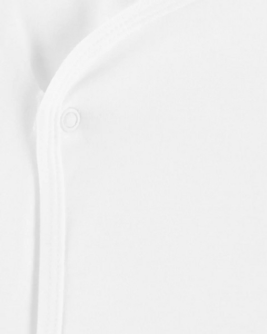 Pack cuatro batitas con diseño blanco liso