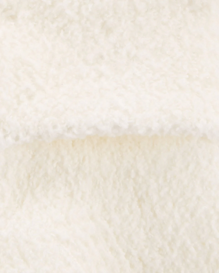 Pack cuatro pares calcetines chenilla blancas