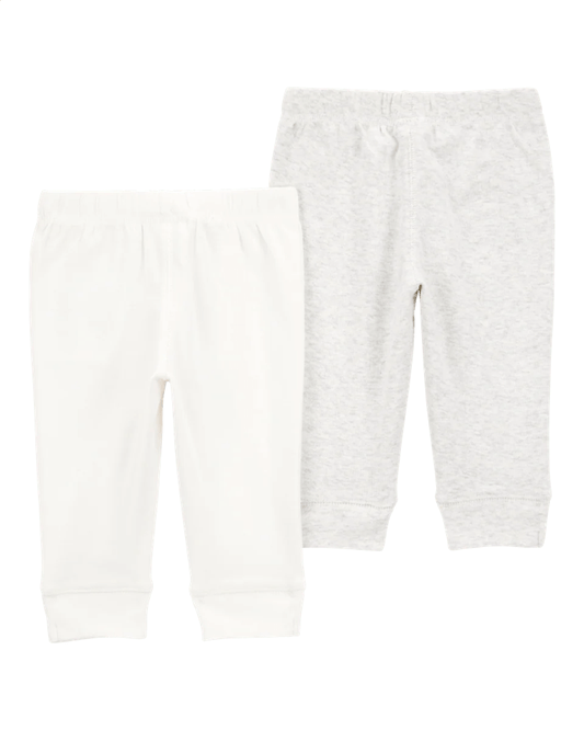 Pack dos pantalones algodón gris