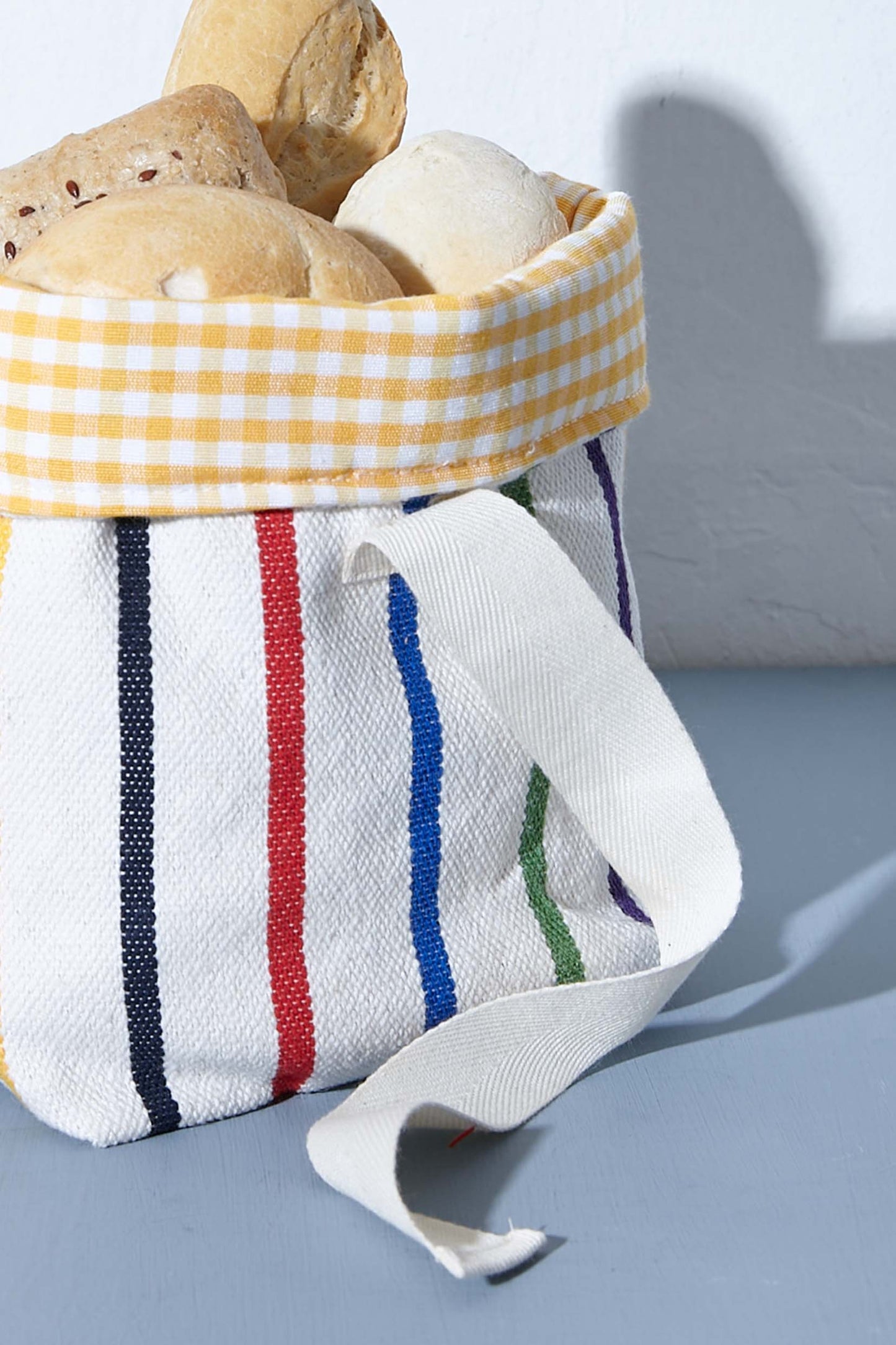 Panera pequeña tejido canario mix color