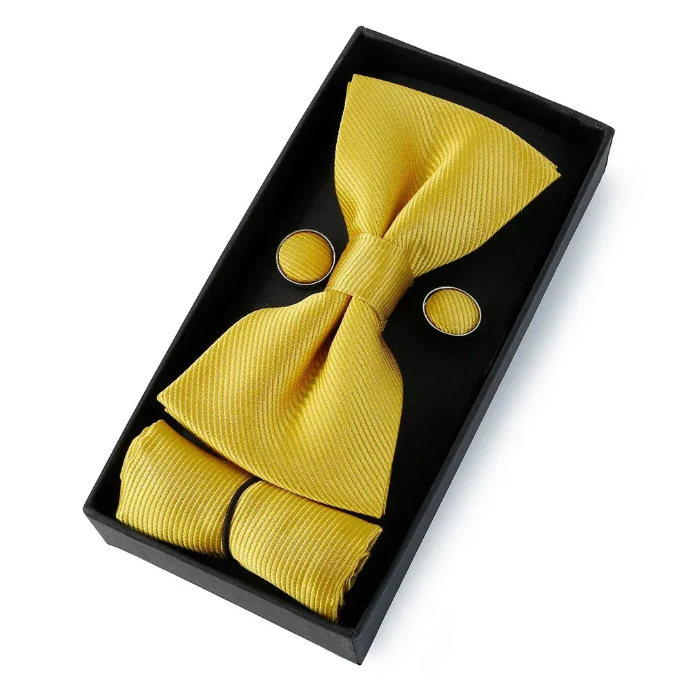 Amarillo · conjunto de pajarita amarilla
