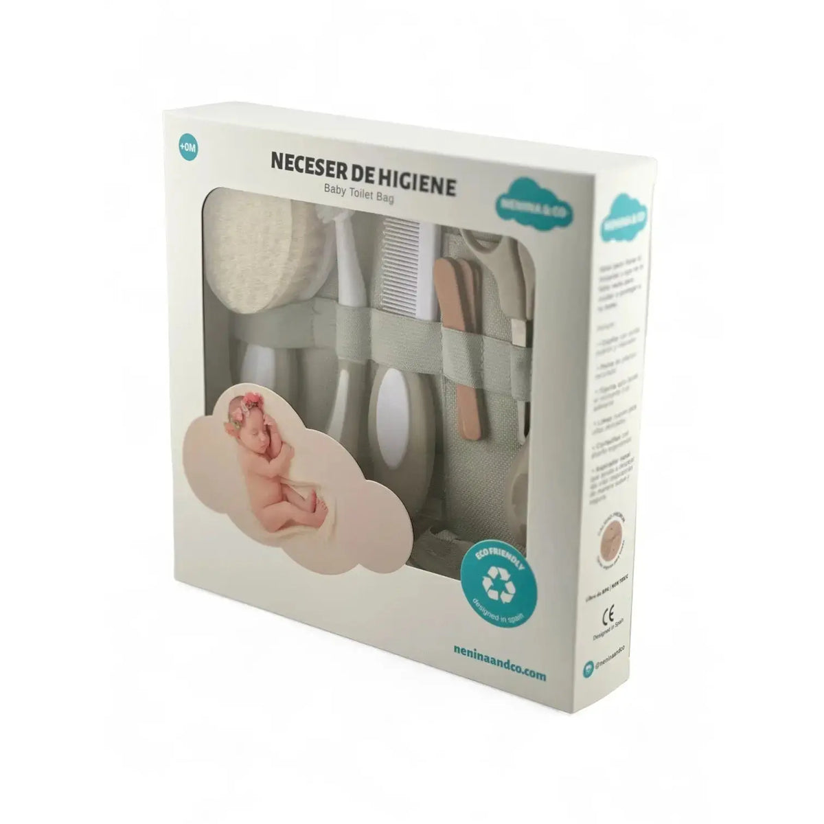 Set de higiene bebé toilet bag Nenina & Co - color gris