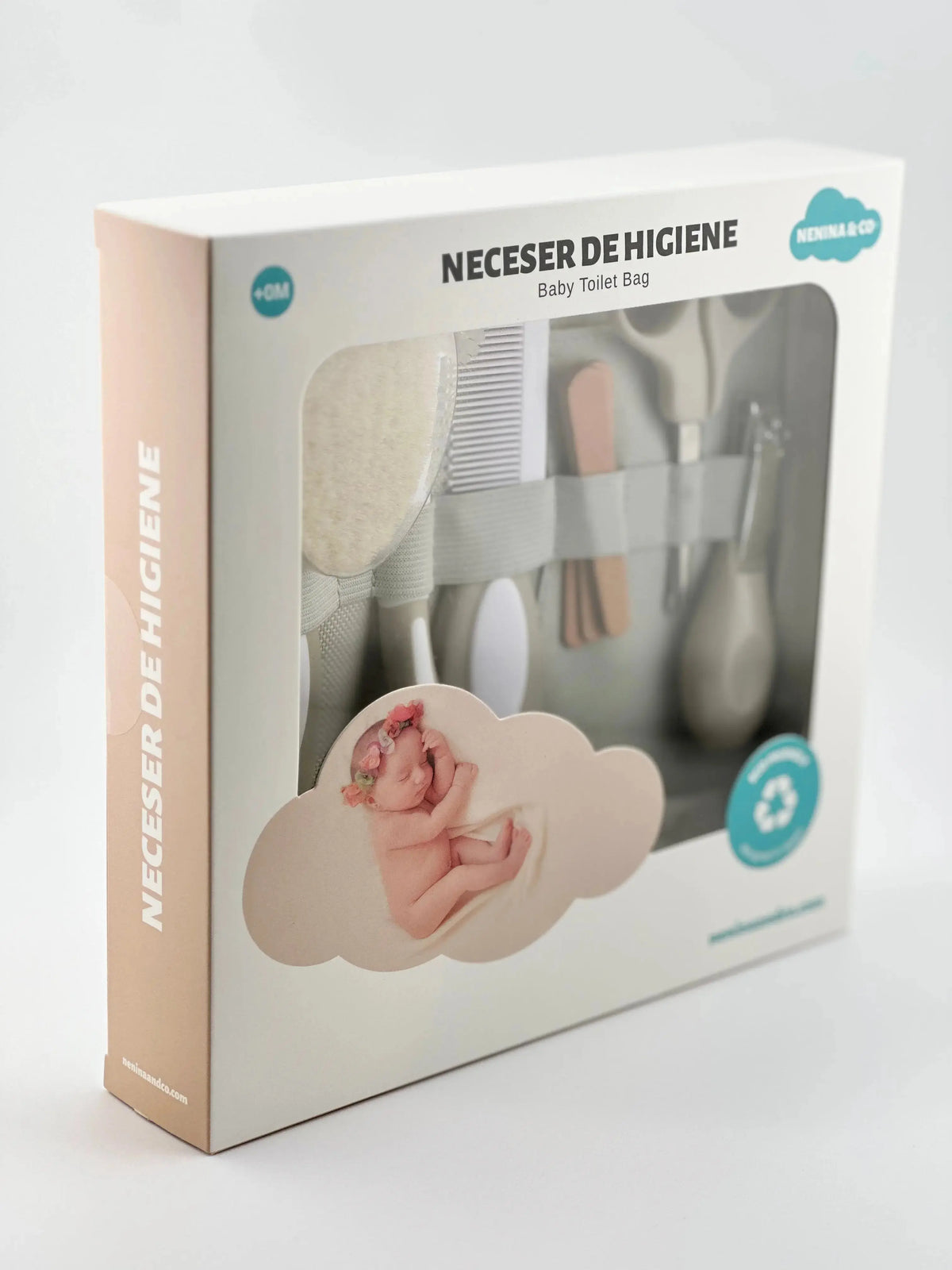 Set de higiene bebé toilet bag Nenina & Co - color gris