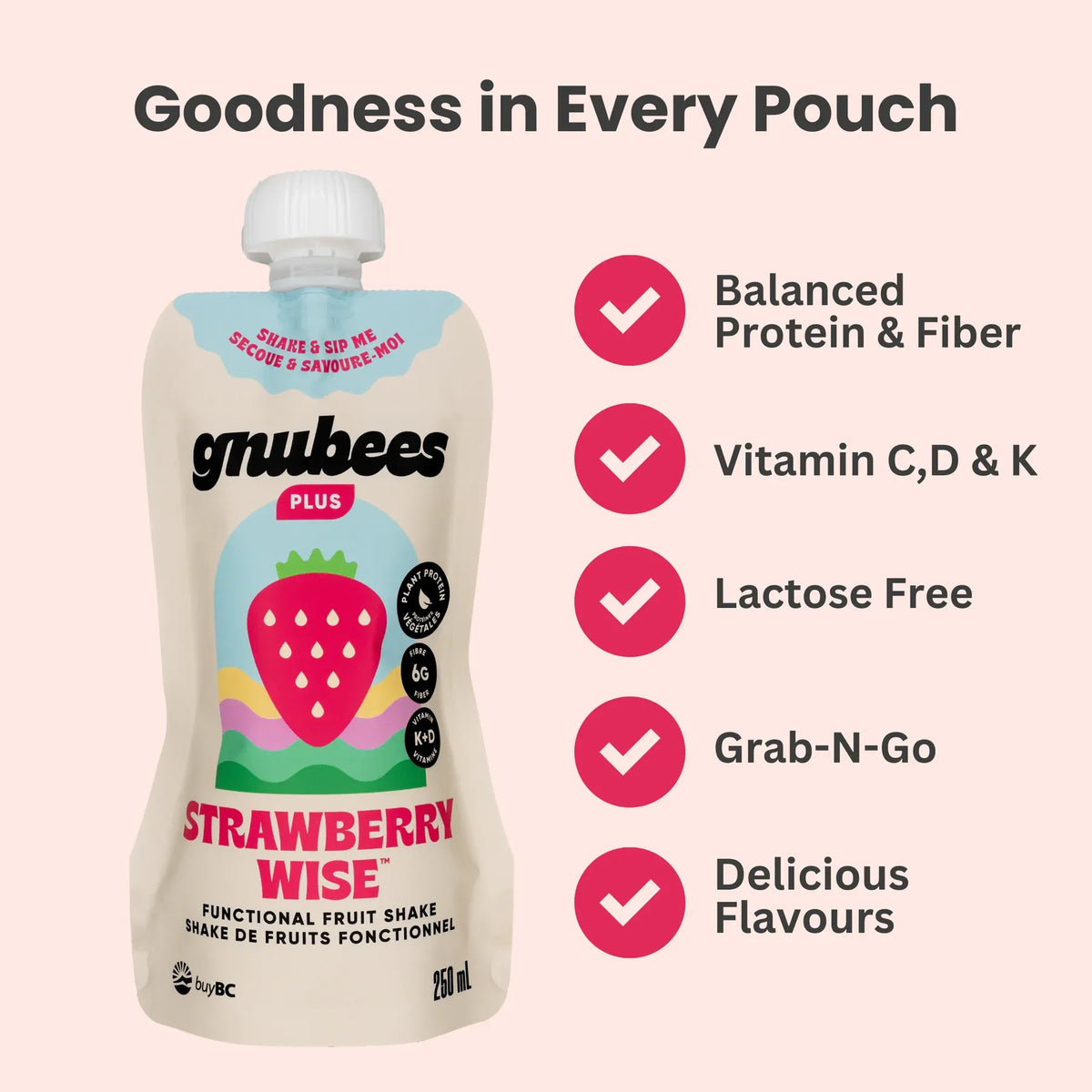 Strawberry Wise - Box with 12 pouches