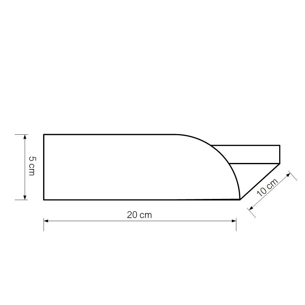 Estantería de pared metálica Torino – repisa flotante para baño y cocina