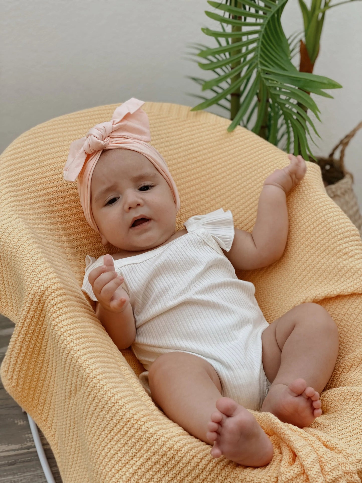 Turbante con Lazo Nenina & Co Rosa Claro